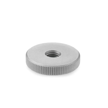 DIN467-M8-NI Flat Knurled Nut